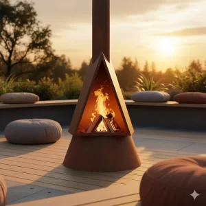 Parrilla Fogón Acero Corten