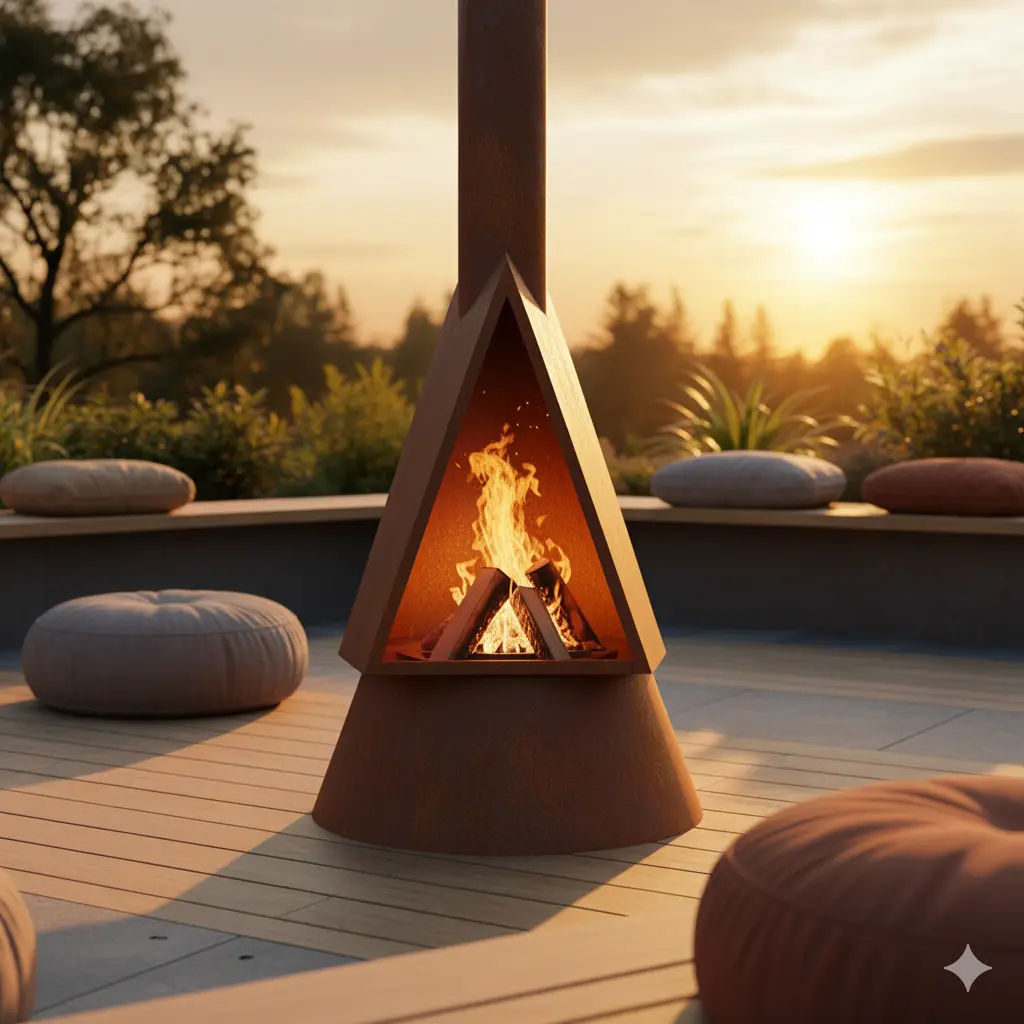 Parrilla Fogón Acero Corten