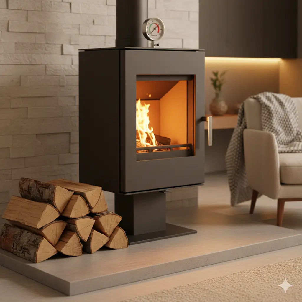 Ahorrar leña chimenea invierno