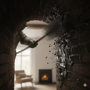 Cómo tratar la creosota en chimeneas