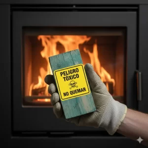 Qué no quemar en la chimenea