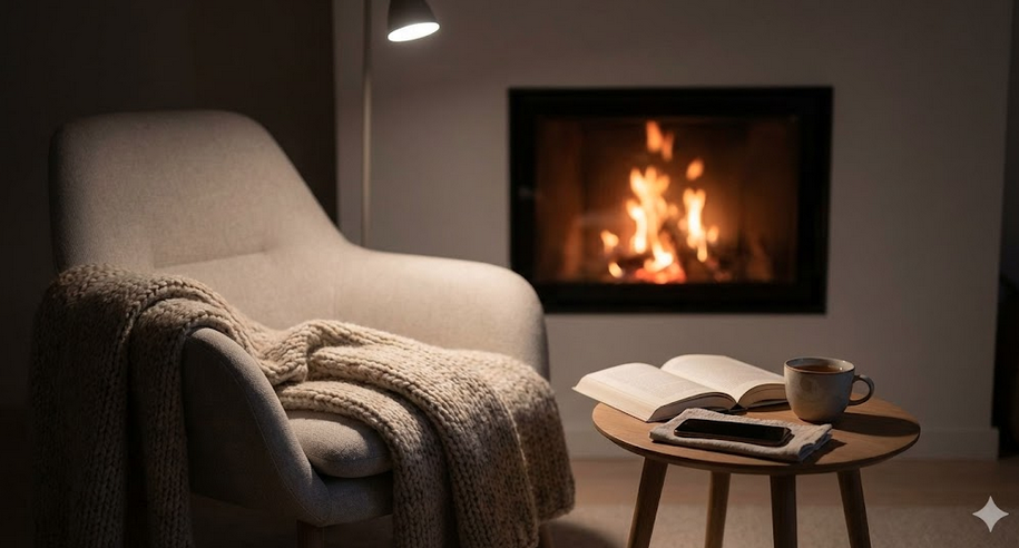 Chimenea para relajación