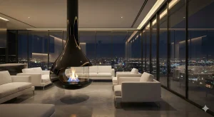 diseños de chimeneas modernas y futuristas