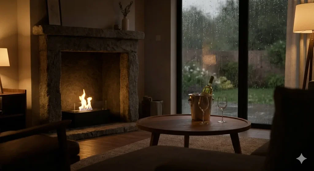 encender la chimenea en primavera